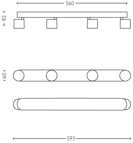 Philips 56244/31/P0 - Luce Spot a LED dimmerabile STAR 4xLED/4,5W/230V