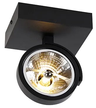 Faretto di design nero orientabile - Go