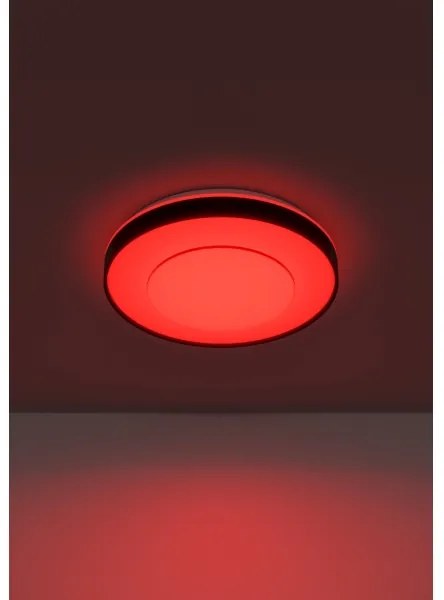 Eglo 300688 - LED RGBW Plafoniera dimmerabile MONTERIGGIONI-Z LED/18,5W/230V nero + telecomando