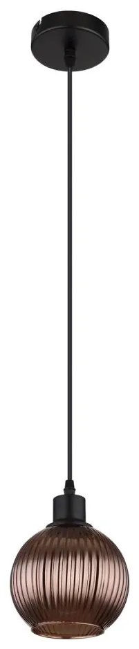 Globo 15638B - Lampadario a sospensione con filo ZUMBA 1xE27/25W/230V diametro 15 cm rame