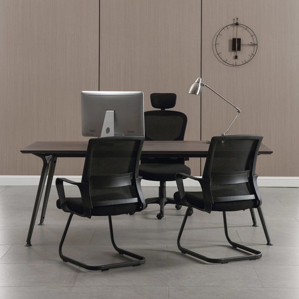 Set 2 Sedie Ufficio Ospiti per Riunioni Conferenza Sala d'attesa Visitatori