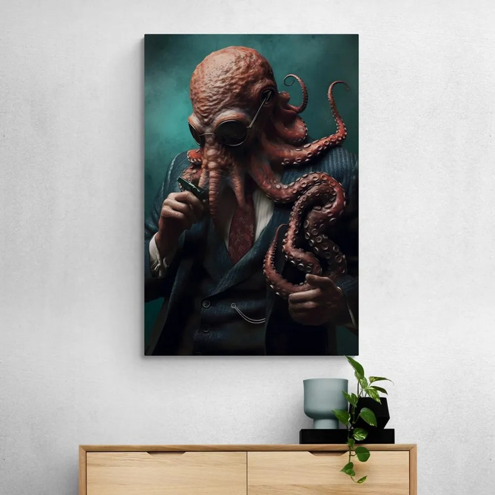 Quadro su tela – Gangster animale polpo