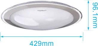 Plafoniera dimmerabile 30 W completo di telecomando con temperatura colore selezionabile 3000K-4000K-6500K 3190lm 220 - 240v D429*H96.1mm
