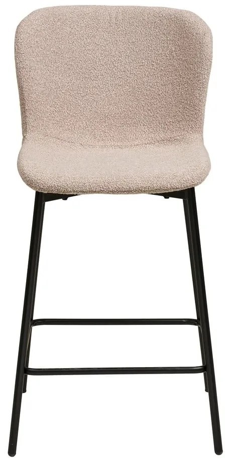 Sgabello da bar beige imbottito (altezza della seduta 65 cm) Maceda – House Nordic