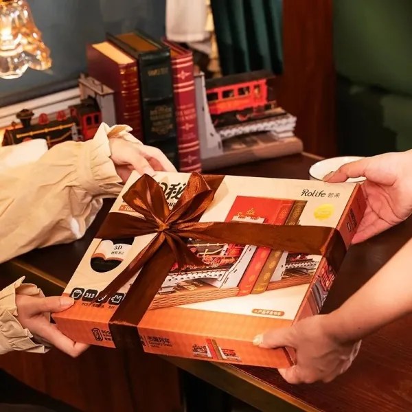 RoboTime - 3D puzzle Fermalibri Treno a vapore storico