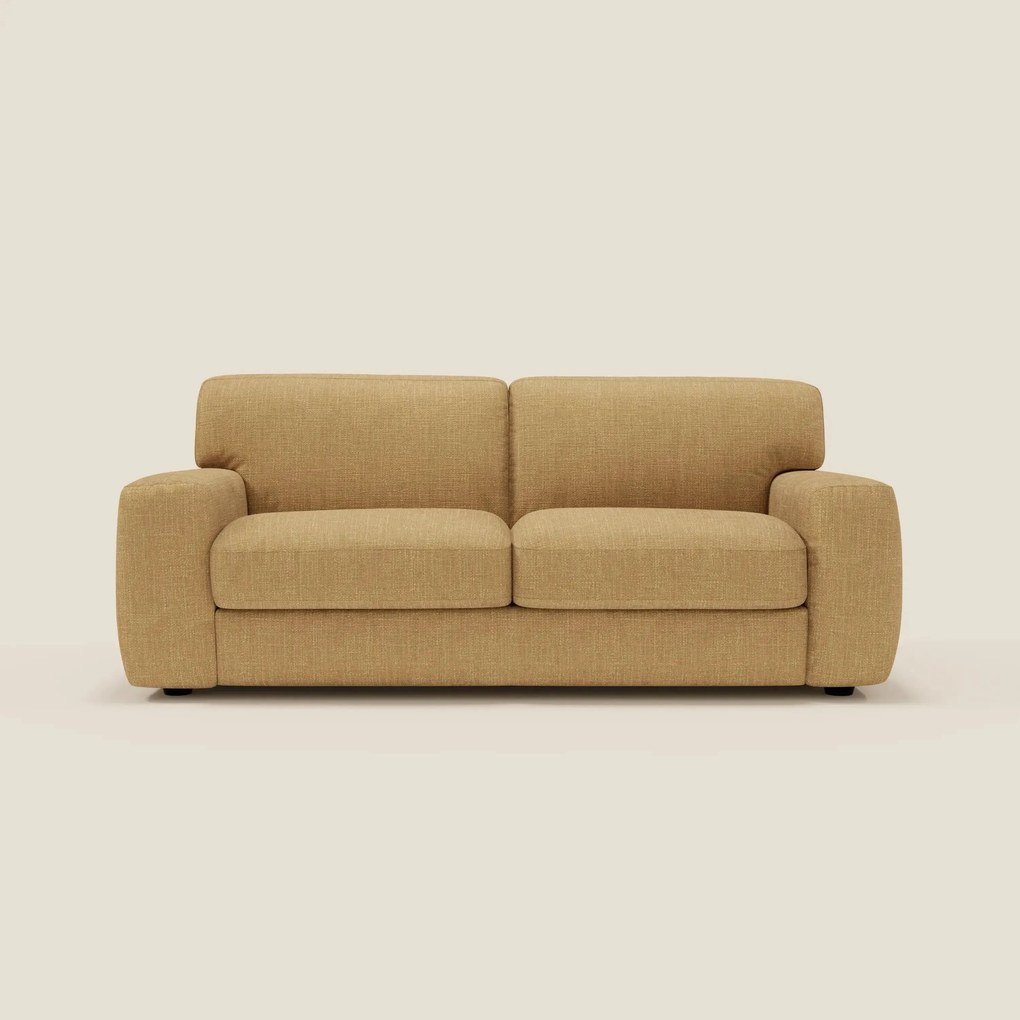 Cloud Divano letto materasso H17 cm dai morbidi cuscini in tessuto impermeabile T06 giallo