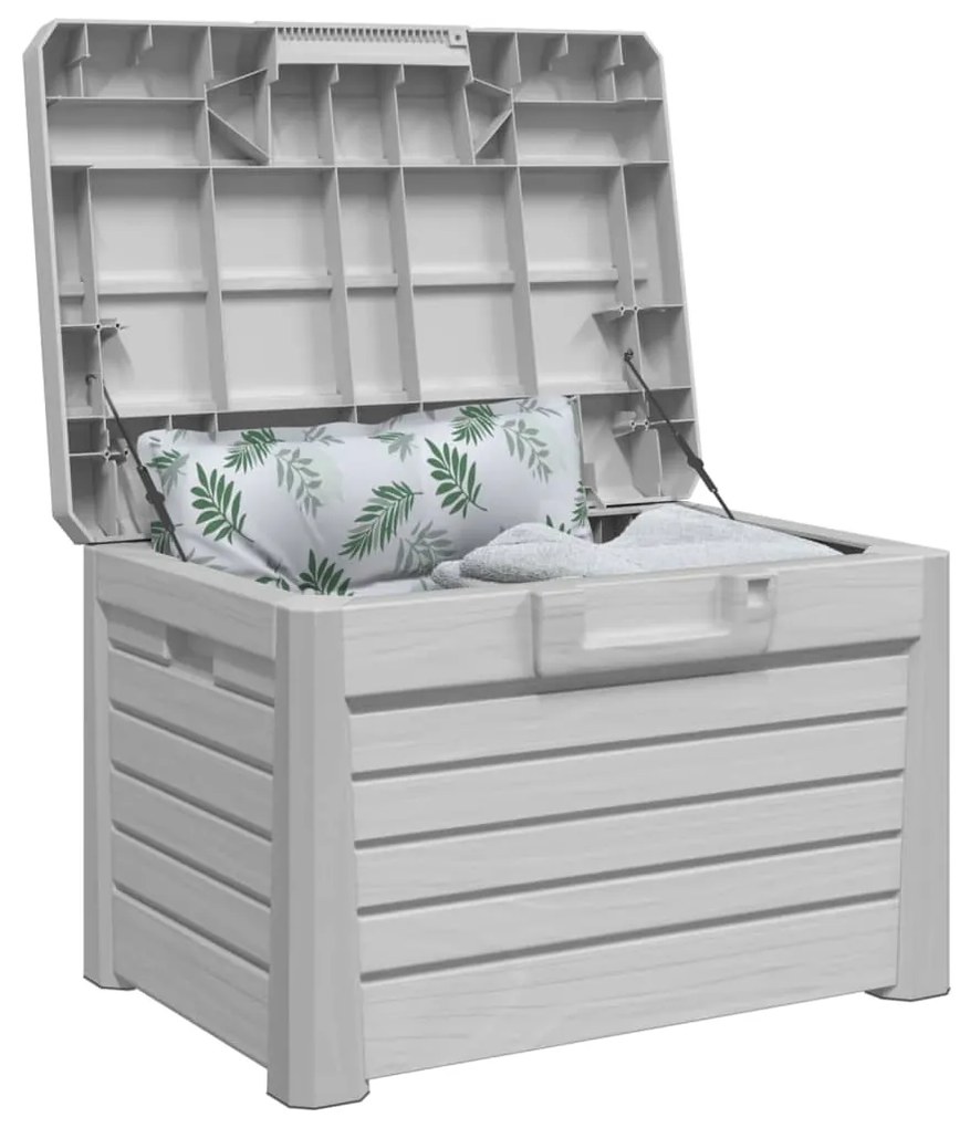 Contenitore cuscini grigio 73x50,5x46,5 cm in polipropilene