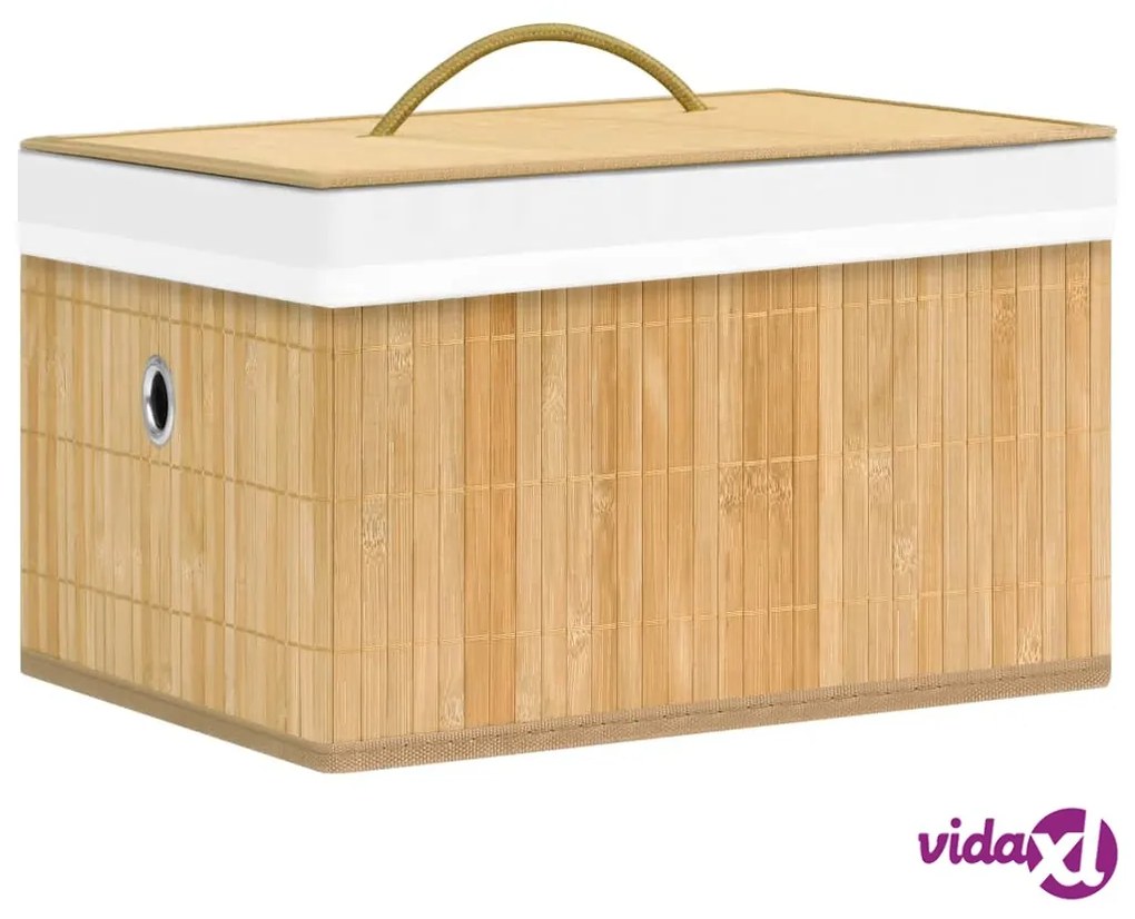 vidaXL Scatole Portaoggetti 4 pz in Bambù