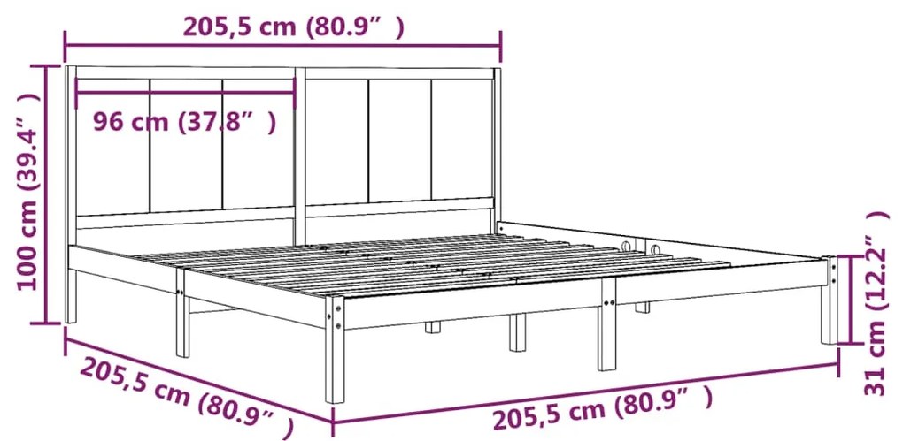 Giroletto miele in legno massello di pino 200x200 cm