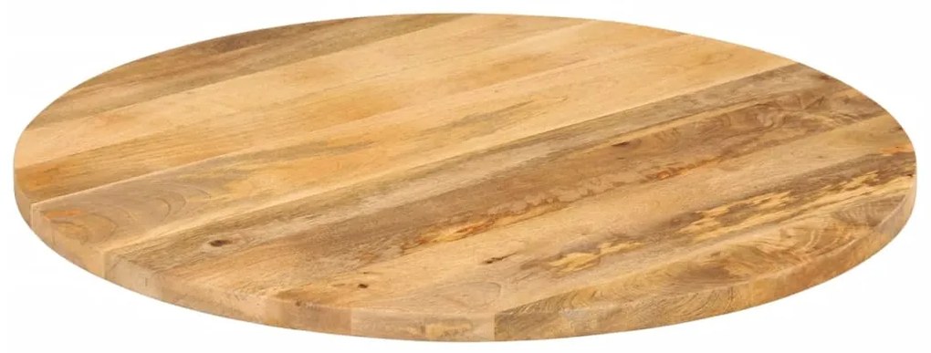 Piano per tavolo Ø 90x2,5 cm rotondo in legno massello di mango