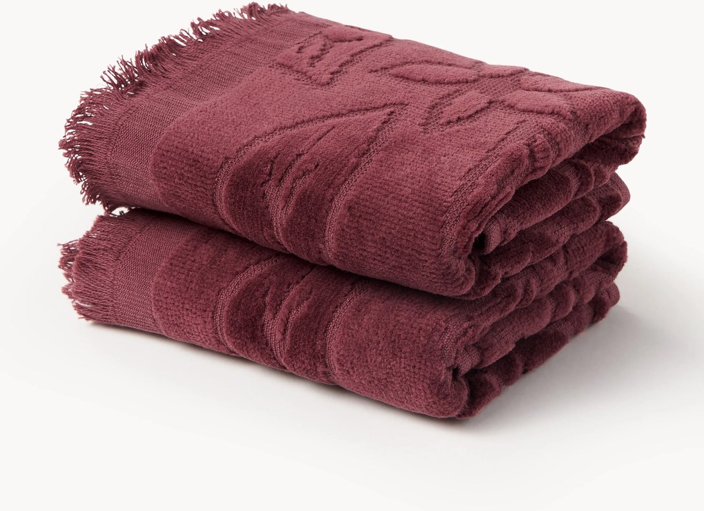 Asciugamano in velluto Rosaria, varie misure