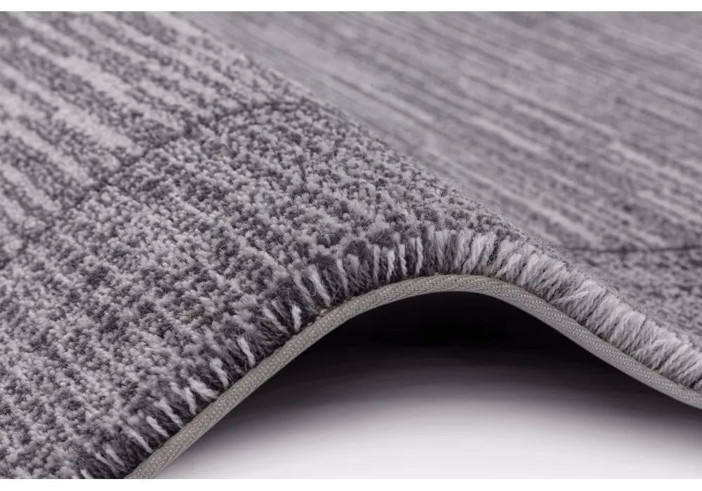 Tappeto in lana grigio scuro 160x240 cm Linea - Agnella