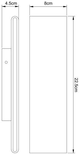 Globo 41751-8B - Applique LED SIEGFRIED LED/8W/230V