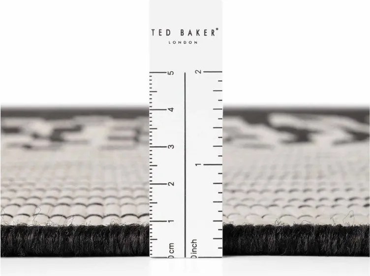 Tappeto da interno/esterno nero/color crema 120x170 cm Haringey Acacia – Ted Baker