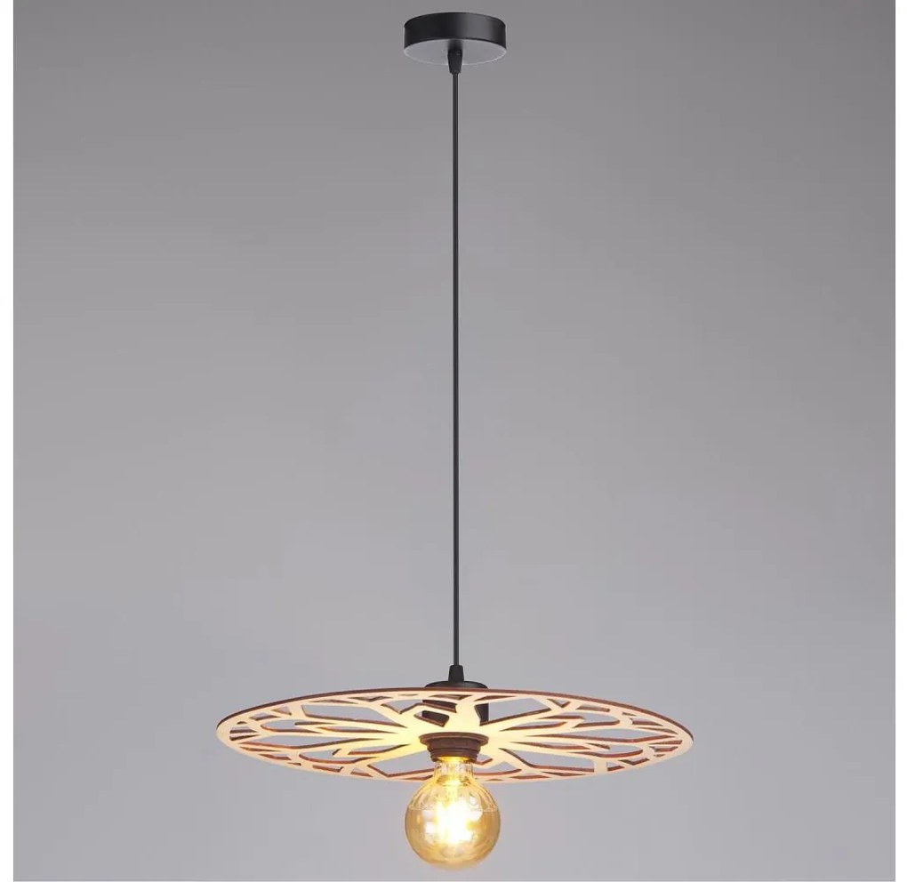 Lampadario a sospensione con filo FALCO 1xE27/60W/230V diametro 40 cm beige