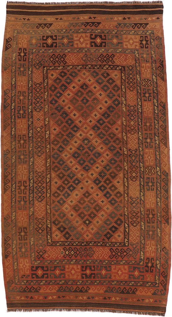 Kilim Tappeto orientale 230x130 (Afghanistan) Annodato A Mano
