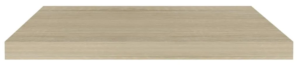 Scaffale a parete rovere 60x23,5x3,8 cm in mdf