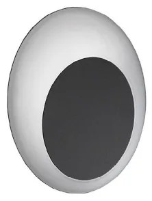 Applique 17x5 cm SHELL in alluminio Nero