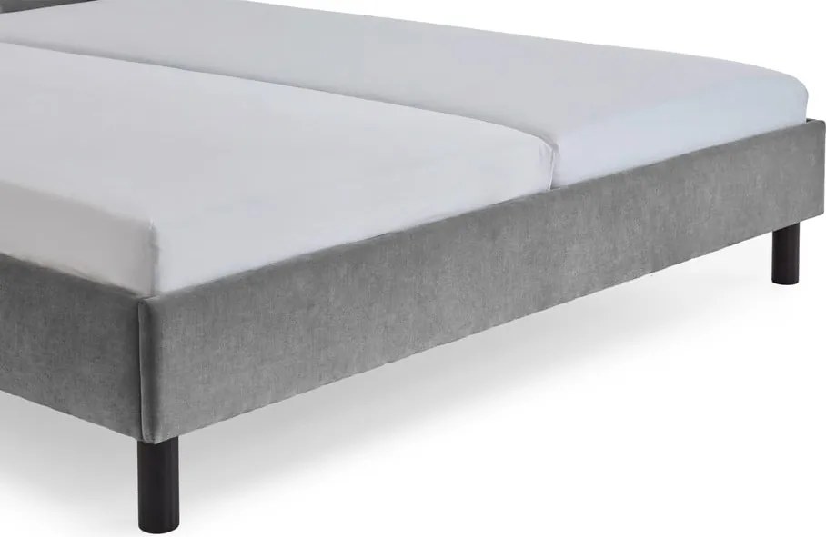 Letto matrimoniale imbottito grigio rete non inclusa 180x200 cm Joker – Meise Möbel