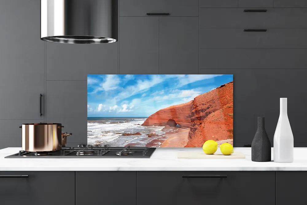 Rivestimento parete cucina Paesaggio marino 100x50 cm