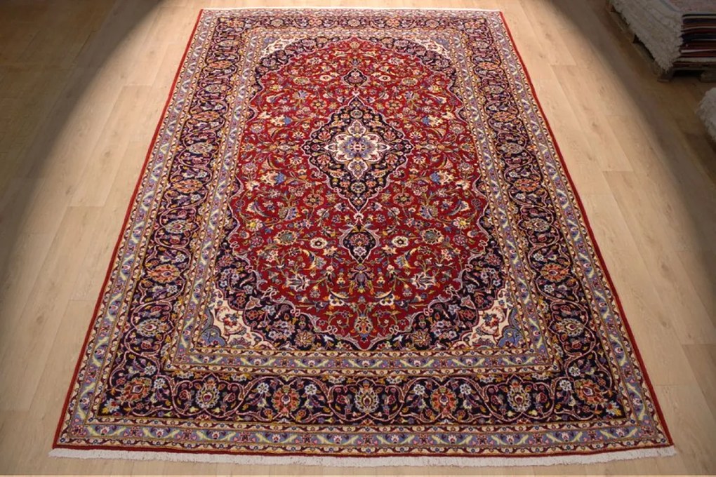 Kashan Tappeto persiano 370 x 250 (Iran) Annodato A Mano