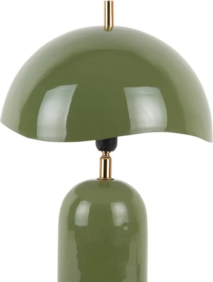 Lampada da tavolo verde scuro (altezza totale 41 cm) Querido – Leitmotiv
