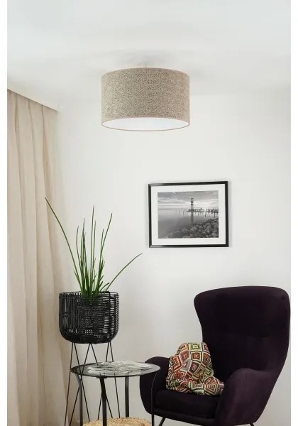 Brilagi - Lampadario a sospensione con filo BOUCLE ROLLER 1xE27/15W/230V diametro 45 cm marrone