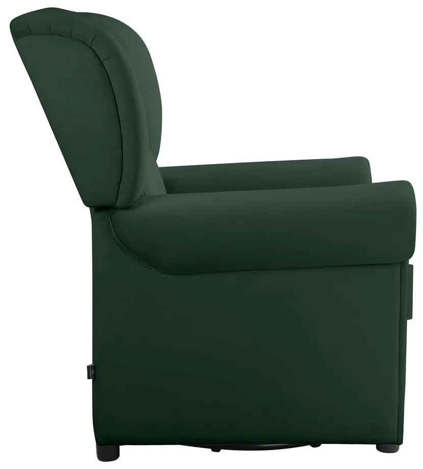 Sedia a dondolo chesterfield in velluto verde Lillyse - Støraa