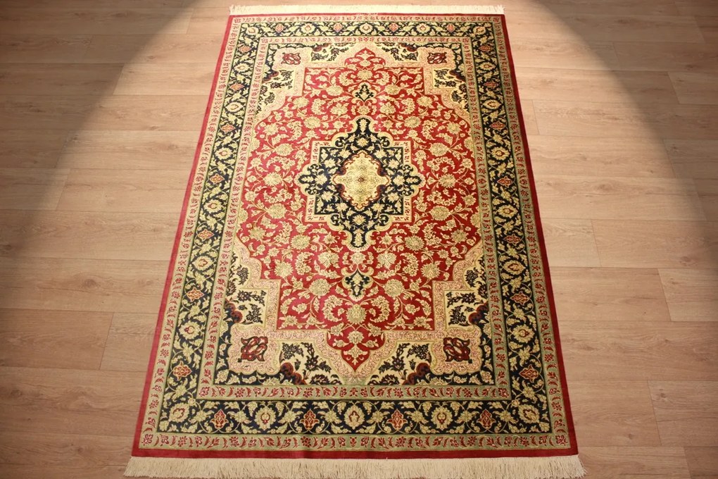 Ghom Tappeto persiano 210x140 (Iran) Annodato A Mano