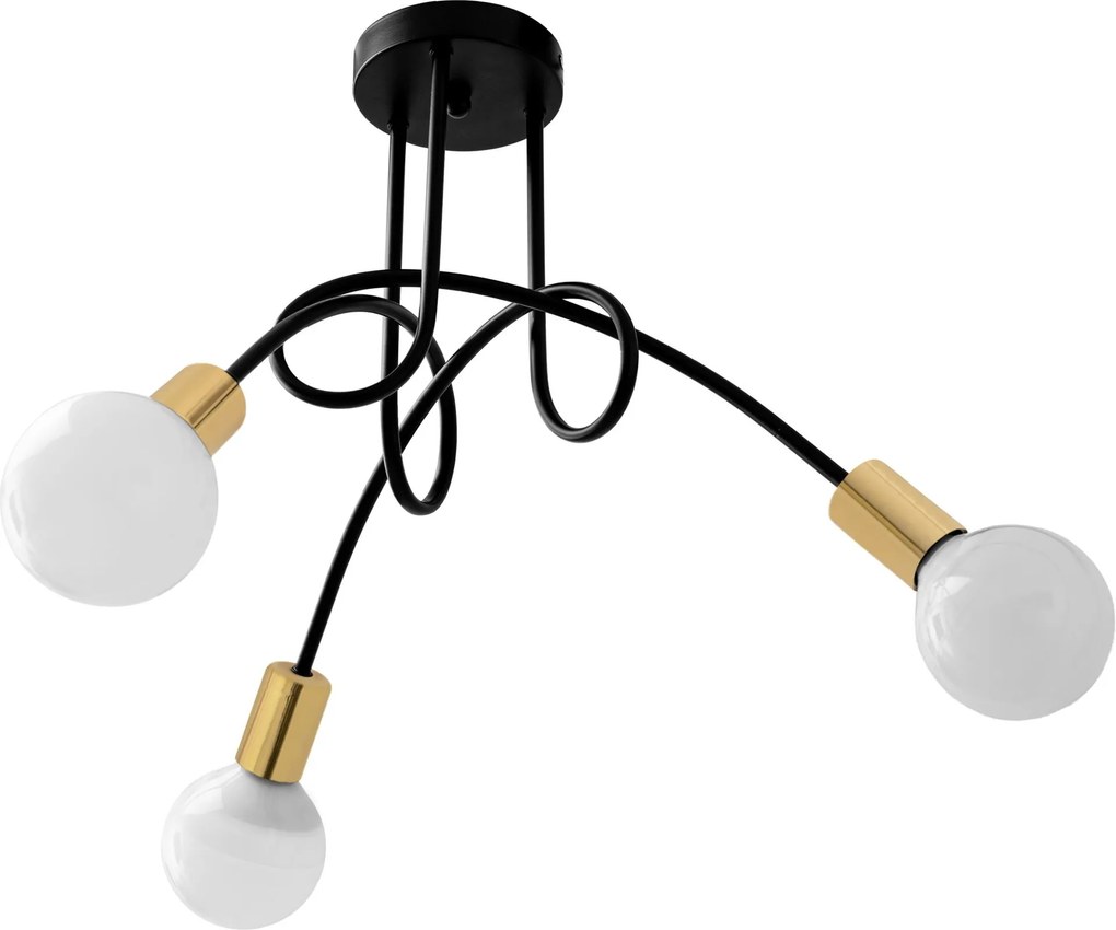 Lampada Paradise 3 Black Gold APP517-3C