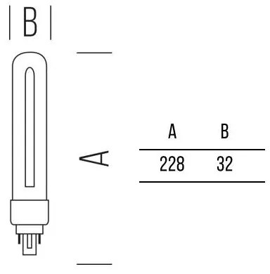 AL 670lm 7,2W G23 WW