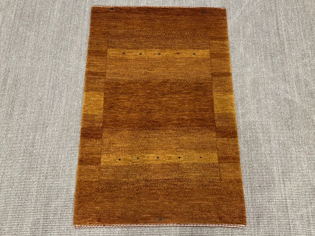 Loribaft Tappeto 120x80 Giallo (Iran) Annodato A Mano