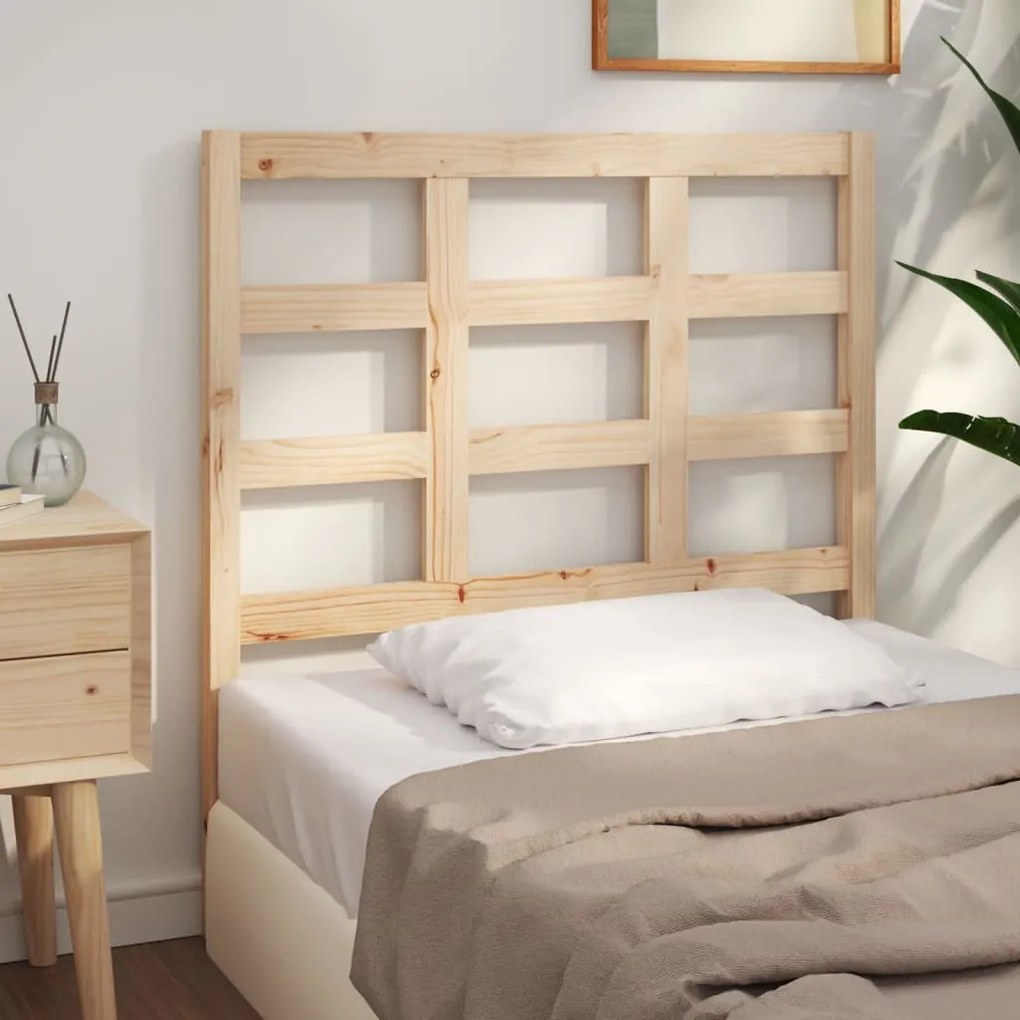 Testiera Per Letto 105,5x4x100 Cm Legno Massello Di Pino /
