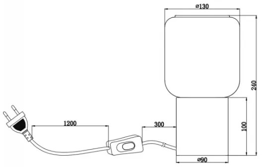 Reality - Lampada da tavolo NICO 1xE27/40W/230V