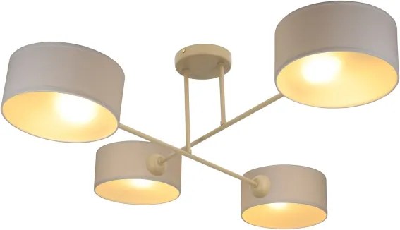 Brilagi - Lampadario a soffitto VIRGO 4xE14/40W/230V crema/oro