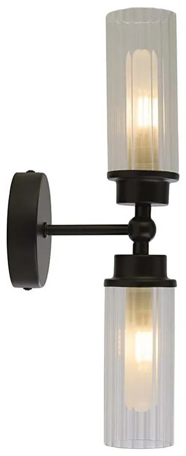 Searchlight 29982BK - Lampada da parete IMPERIAL 2xG9/33W/230V nero