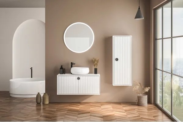 Zuma Line D2311-80-LED Specchio da bagno dimmerabile con LED 36W/230V, 3000/4000/6000K, Ø 80 cm, IP44