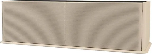 Mobile da bagno sospeso sotto lavabo L 144 x H 42 x P 50 cm beige laccato opaco, 2 cassetti BADEN HAUS Bohemia