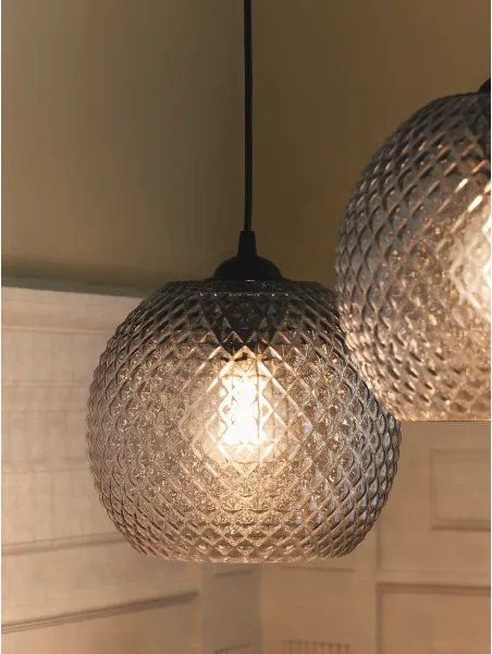 Halo Design 718436 - Lampada a sospensione su cavo NOBB 1xE27/40W/230V Ø 22 cm trasparente