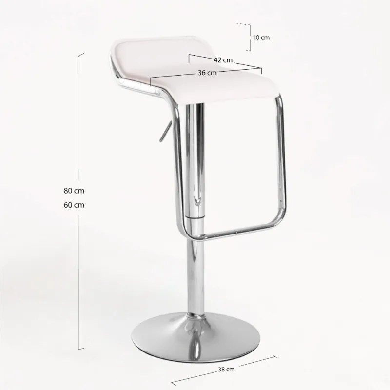 Sgabello Itri - Bianco