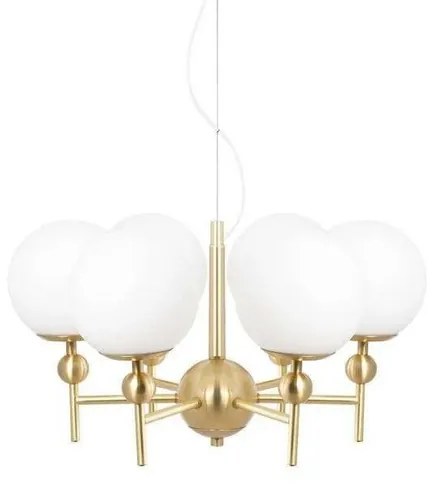 Astrid 50 Lampada A Sospensione Ottone Spazzolato/Bianco - Globen Lighting