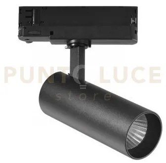 Faro binario plane nero led 20w 2450lm 3000k 6x15cm
