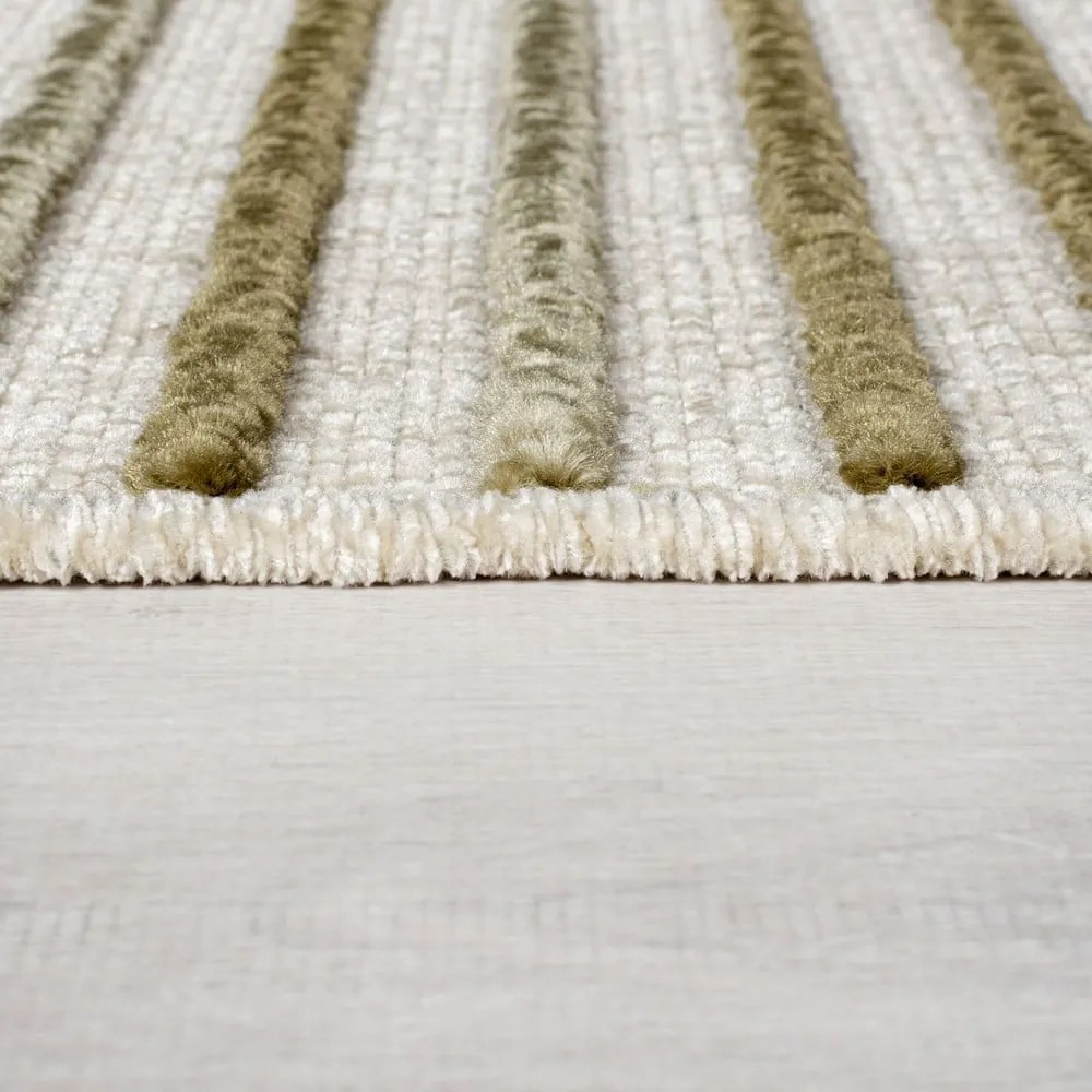 Tappeto in ciniglia lavabile verde 160x240 cm Elton - Flair Rugs