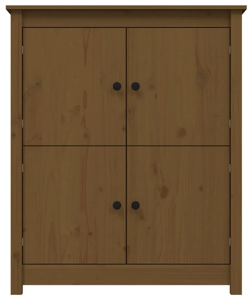 Credenza miele 83x41,5x100 cm in legno massello di pino