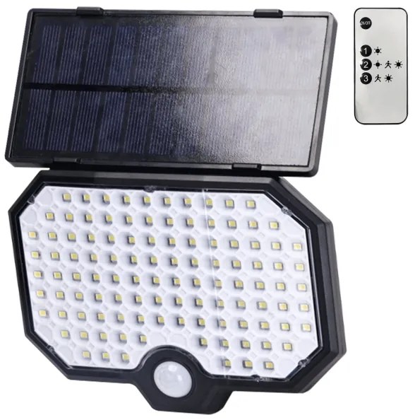 Aigostar - LED Luce solare con sensore di movimento LED/2,4W/3,7V IP65