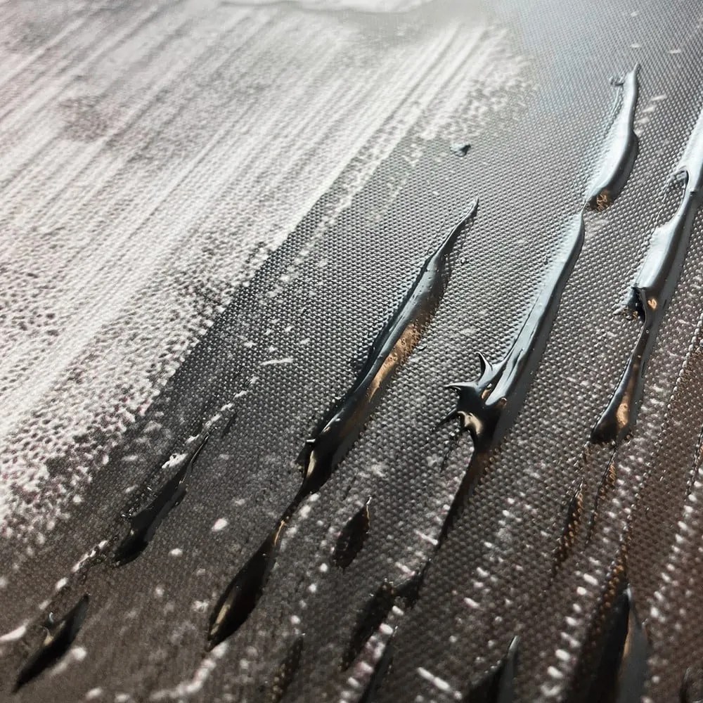 Quadro con elementi dipinti a mano 70x100 cm Touch – Styler