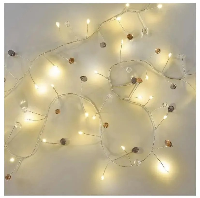 Catena luminosa natalizia a LED 40xLED/3xAA 1,5 m bianco caldo