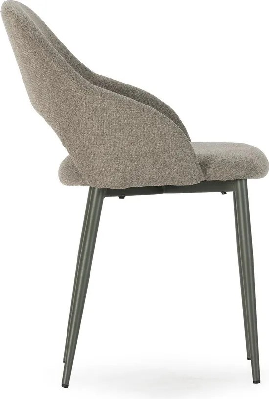 Sedie da pranzo in set verdi in imbottito 2 pz Lia – Marckeric