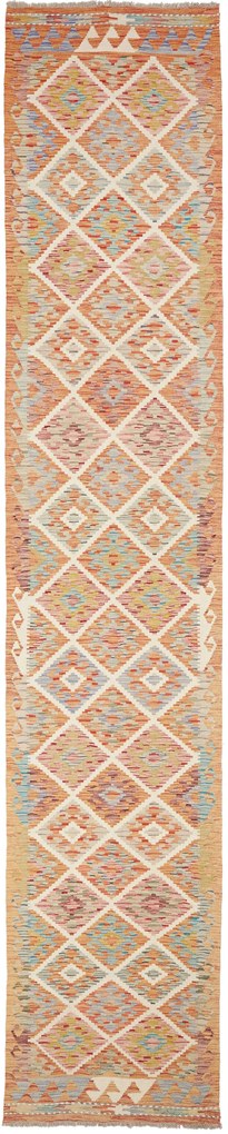 Kilim Tappeto orientale 410x80 (Pakistan) Tessuto A Mano