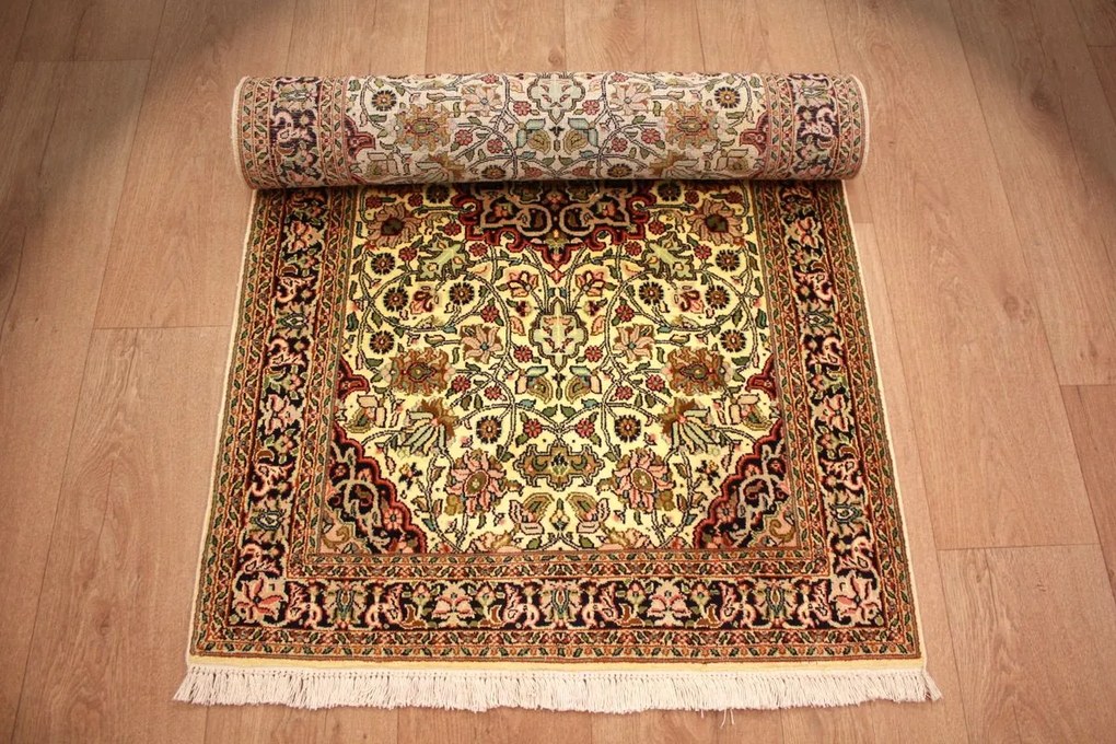 Kashmir Tappeto 220x80 (Indian) Annodato A Mano